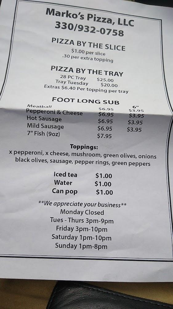 Marko's Pizza 12" Or 7" Meatball Sub