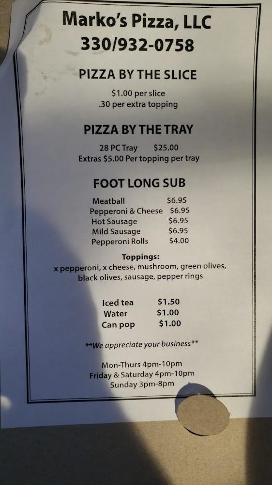 Marko's Pizza Menu image 4